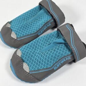 Ruffwear Dog Boots Size 2.5 in Grip Trex Vibram Hiking Trail Shoes Set 2 Blue